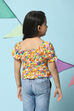 Yellow Rayon Short Top image number 4